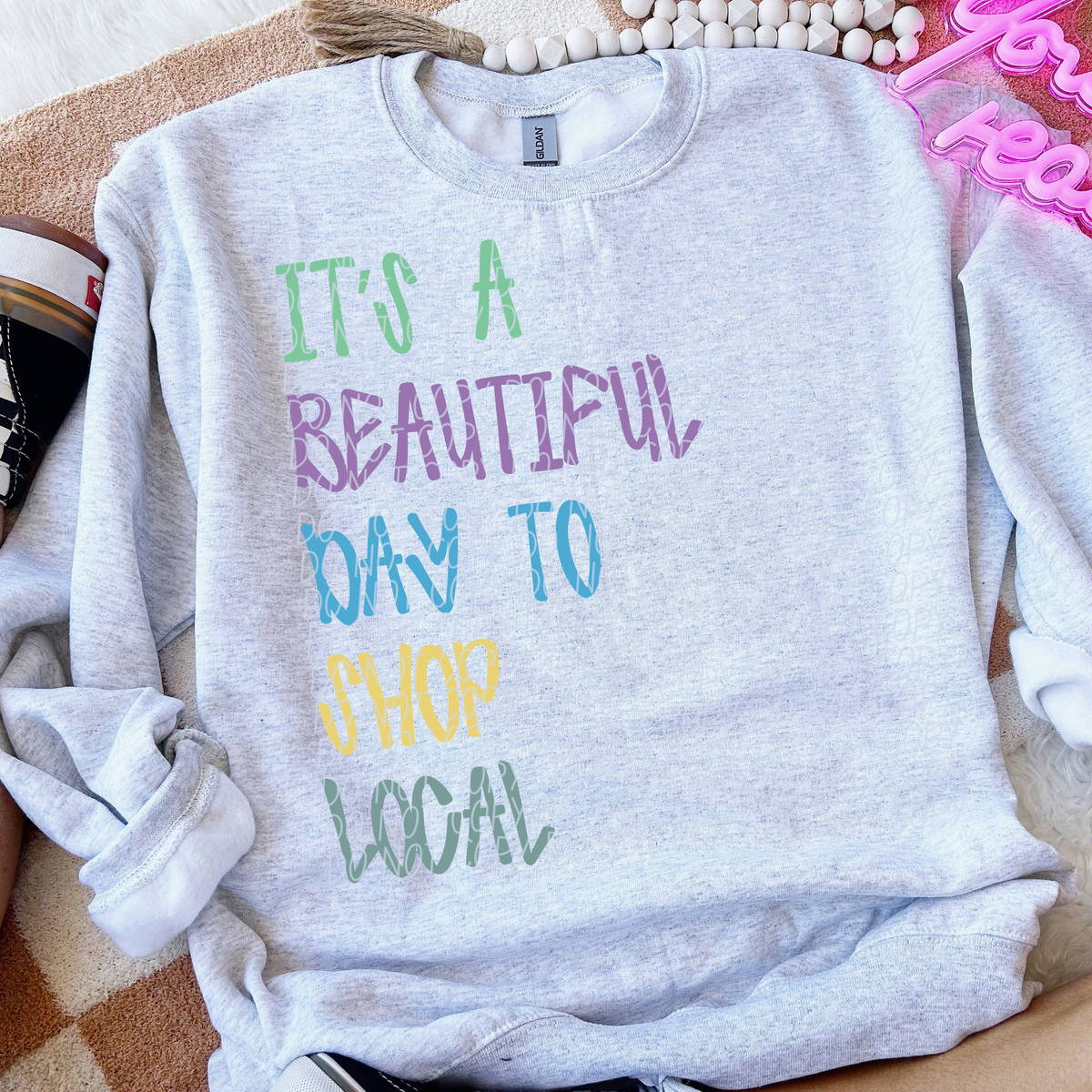 It's a beautiful day to shop local PASTEL (City) DTF Transfer