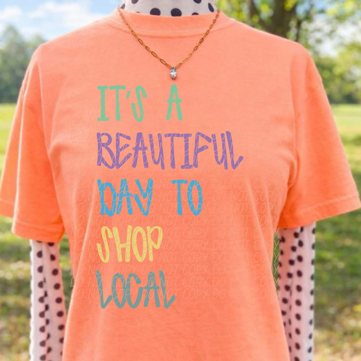It's a beautiful day to shop local PASTEL (City) DTF Transfer