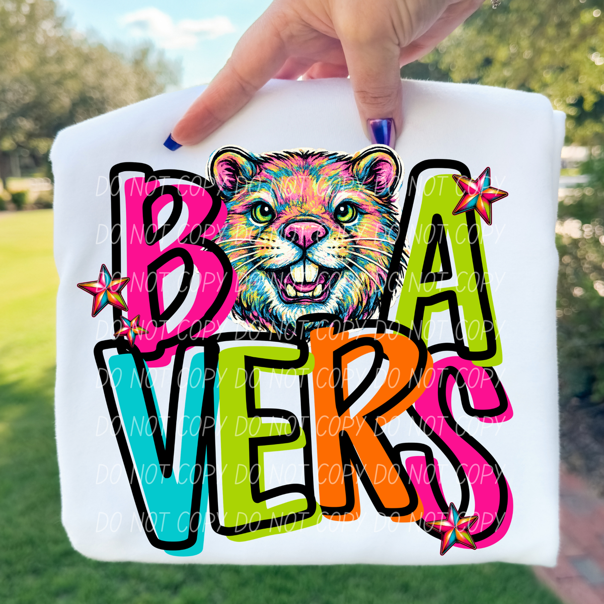 Beavers Friday night neon (City) DTF Transfer