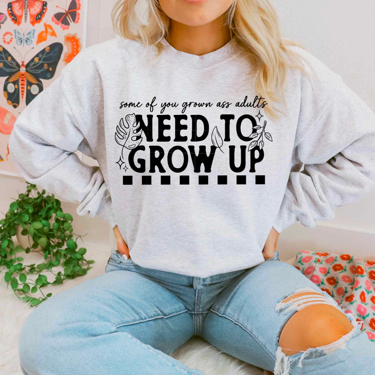 Some of you grown ass adults need to grow up BLACK (CSC) 79492 DTF transfer