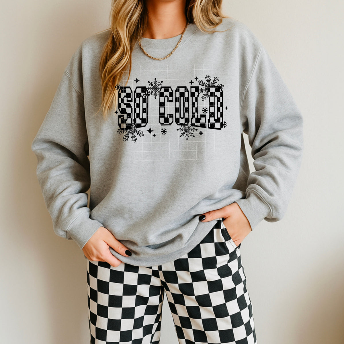 So cold checker BLACK CSC DTF Transfer