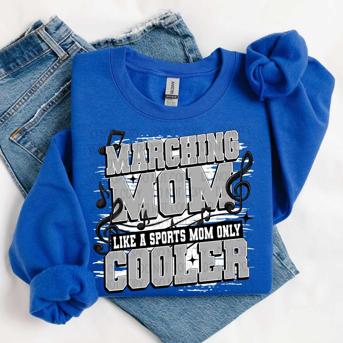 Marching mom like a sports mom only cooler grey (SW) 60298 DTF transfer