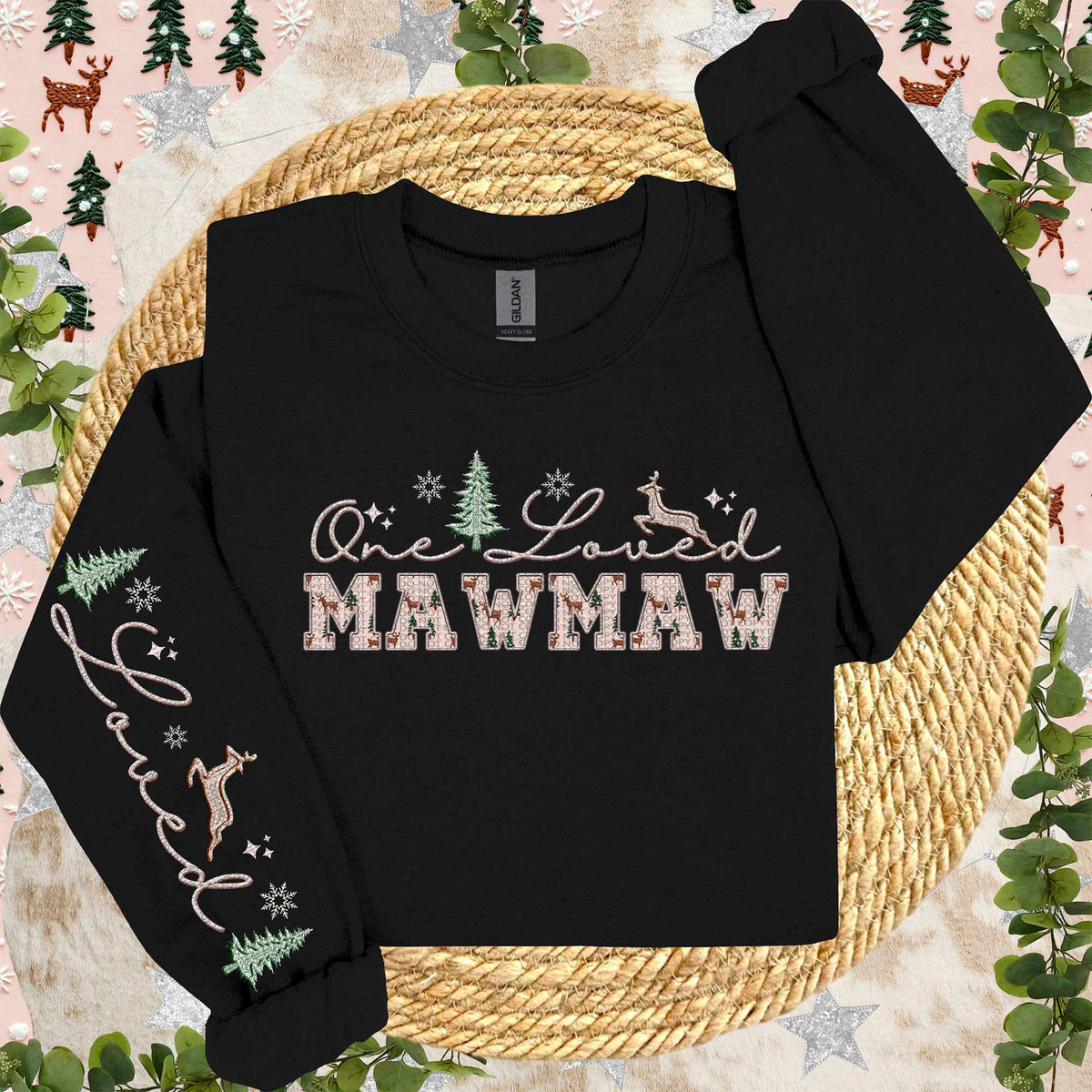 One loved mawmaw Christmas FRONT ONLY 67160 DTF transfer