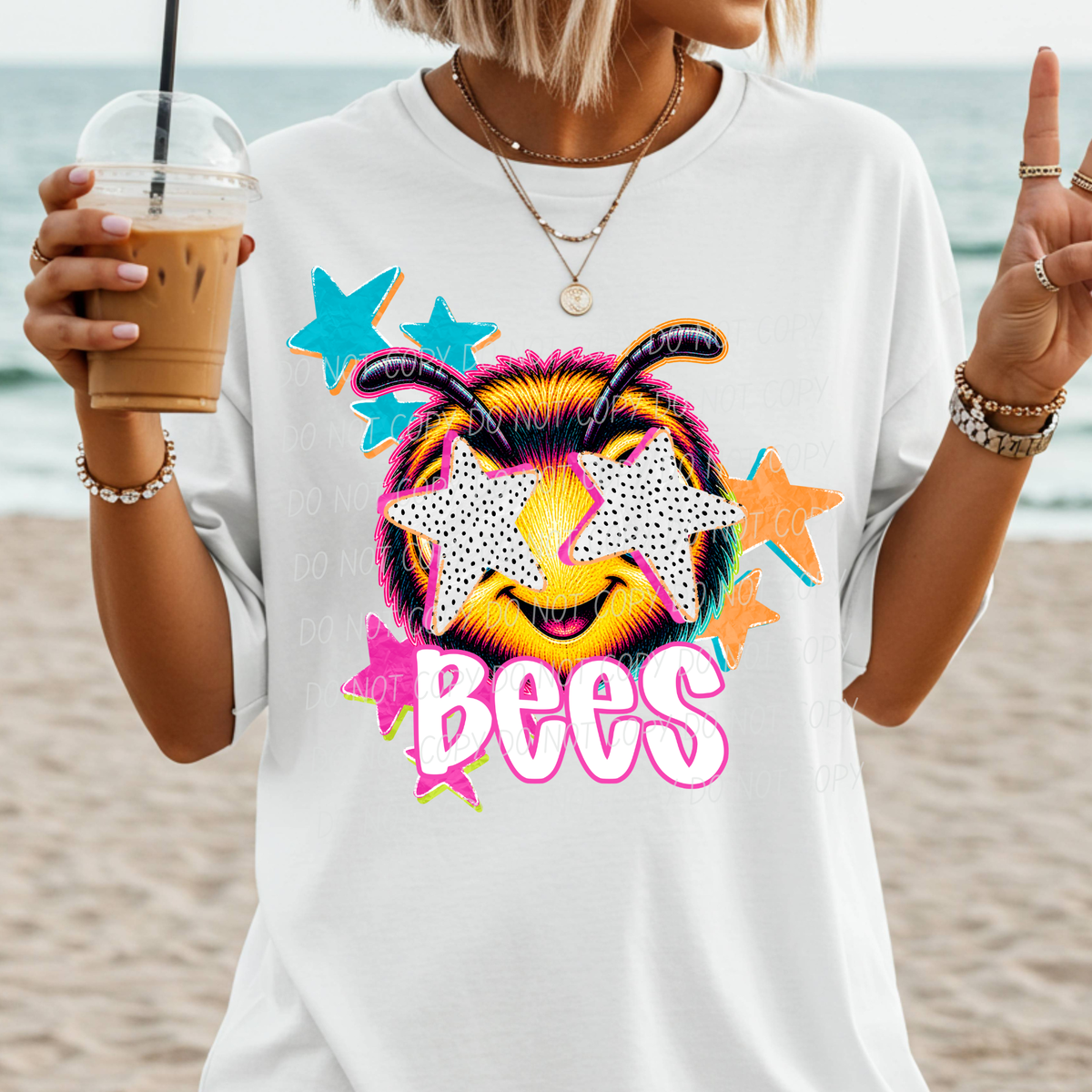 Bees pop art (City) DTF Transfer