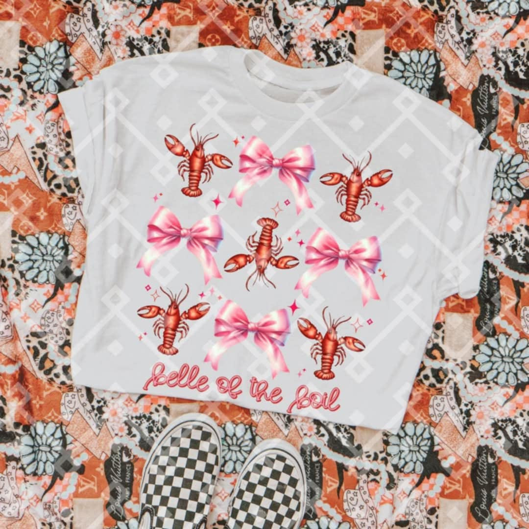 Belle of the boil crawfish collage (CRAFTI) 85571 DTF transfer