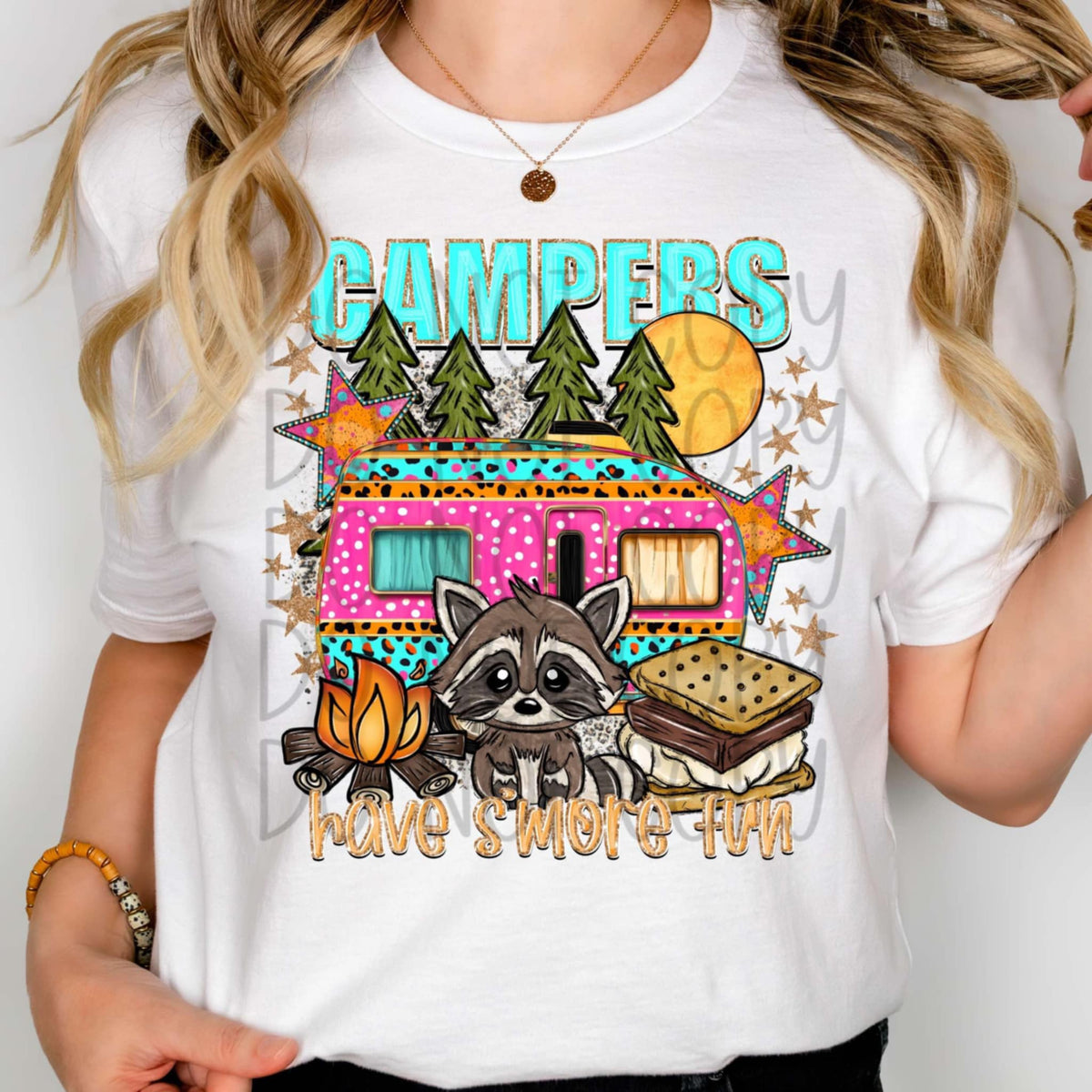 Campers have s’more fun (FDCD) 103604 DTF transfer