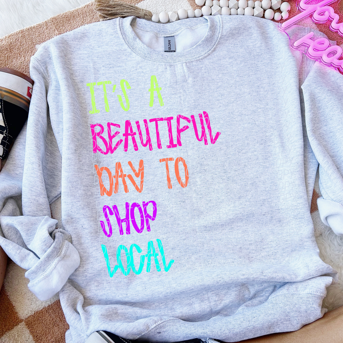 It's a beautiful day to shop local NEON (City) DTF Transfer