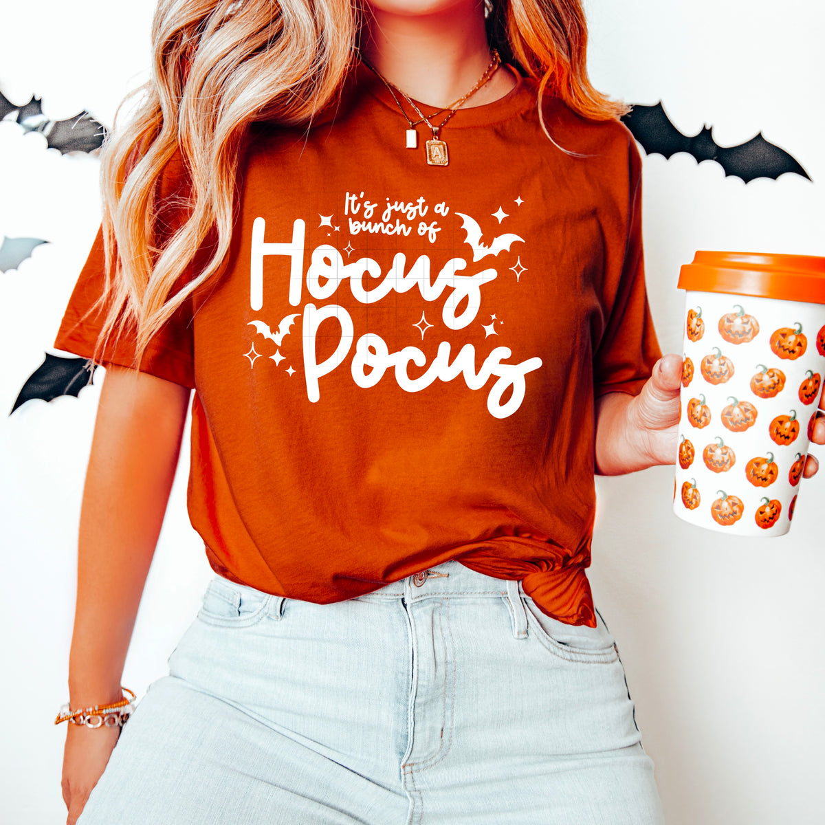 Just a Bunch of Hocus-pocus stars WHITE CSC DTF transfer