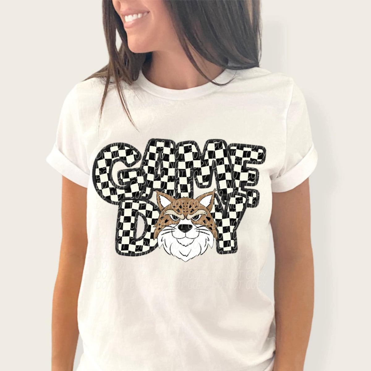 Game day Wildcat 2 checkered (CITY) 91367 DTF transfer