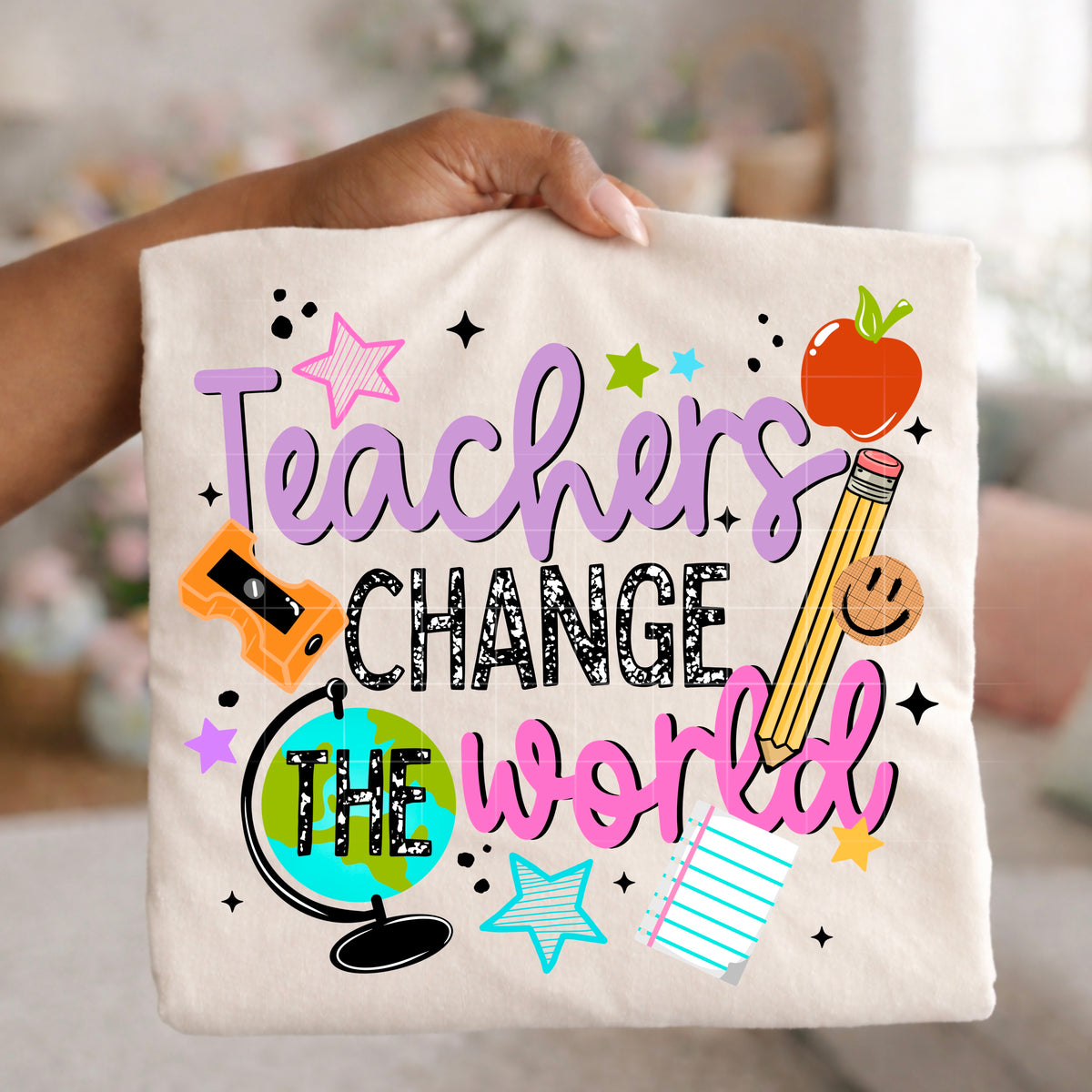 Teachers change the world Sunday Special DTF transfer