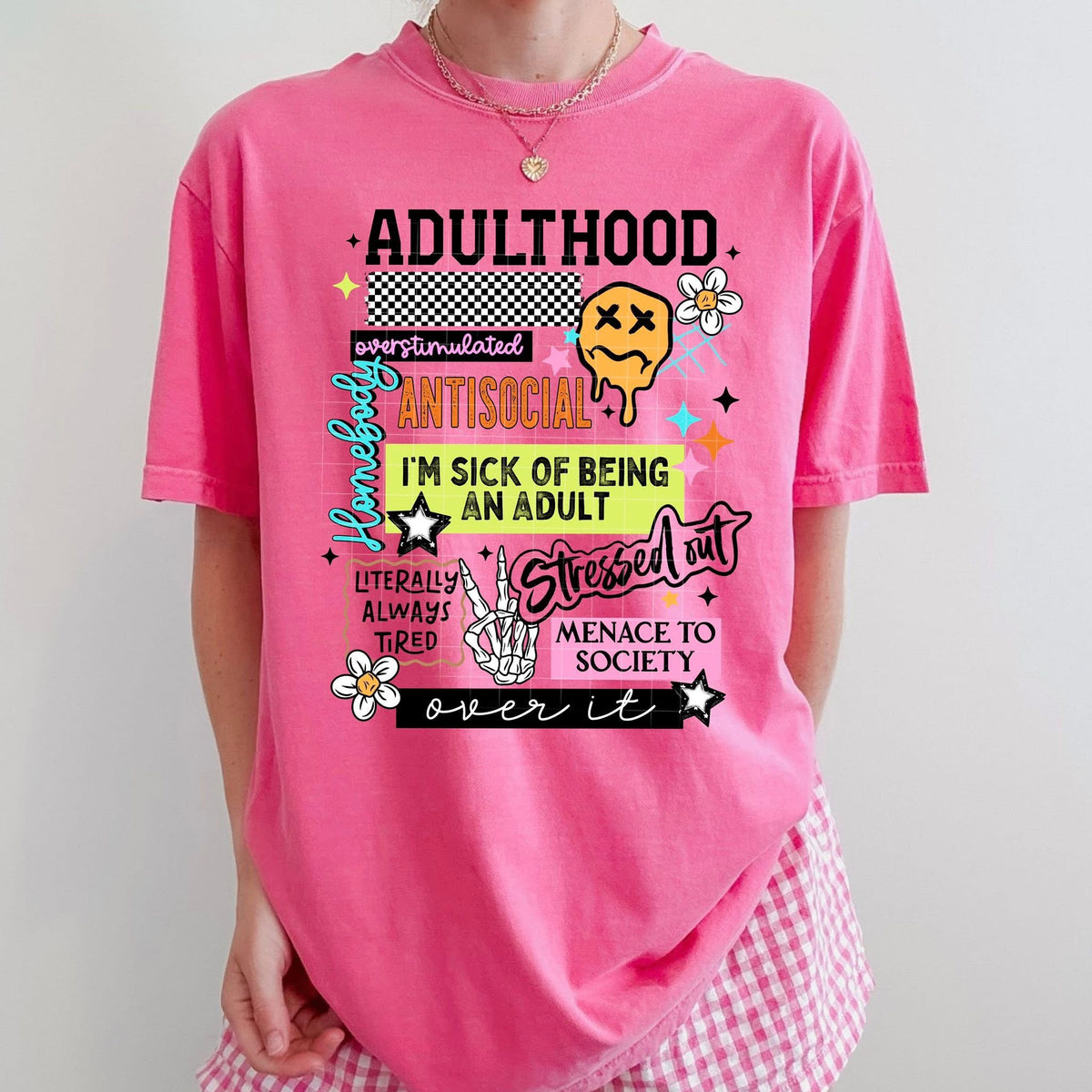 Adulthood colorful with black accents (CSC) DTF Transfer