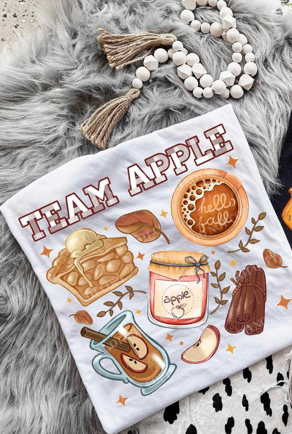 Team Apple collage (LUMI) 53740 DTF transfer