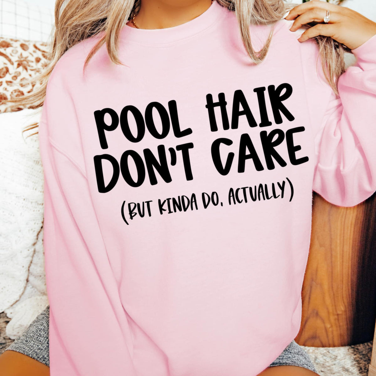 Pool hair don’t care BLACK (CMD) 99594 DTF transfer