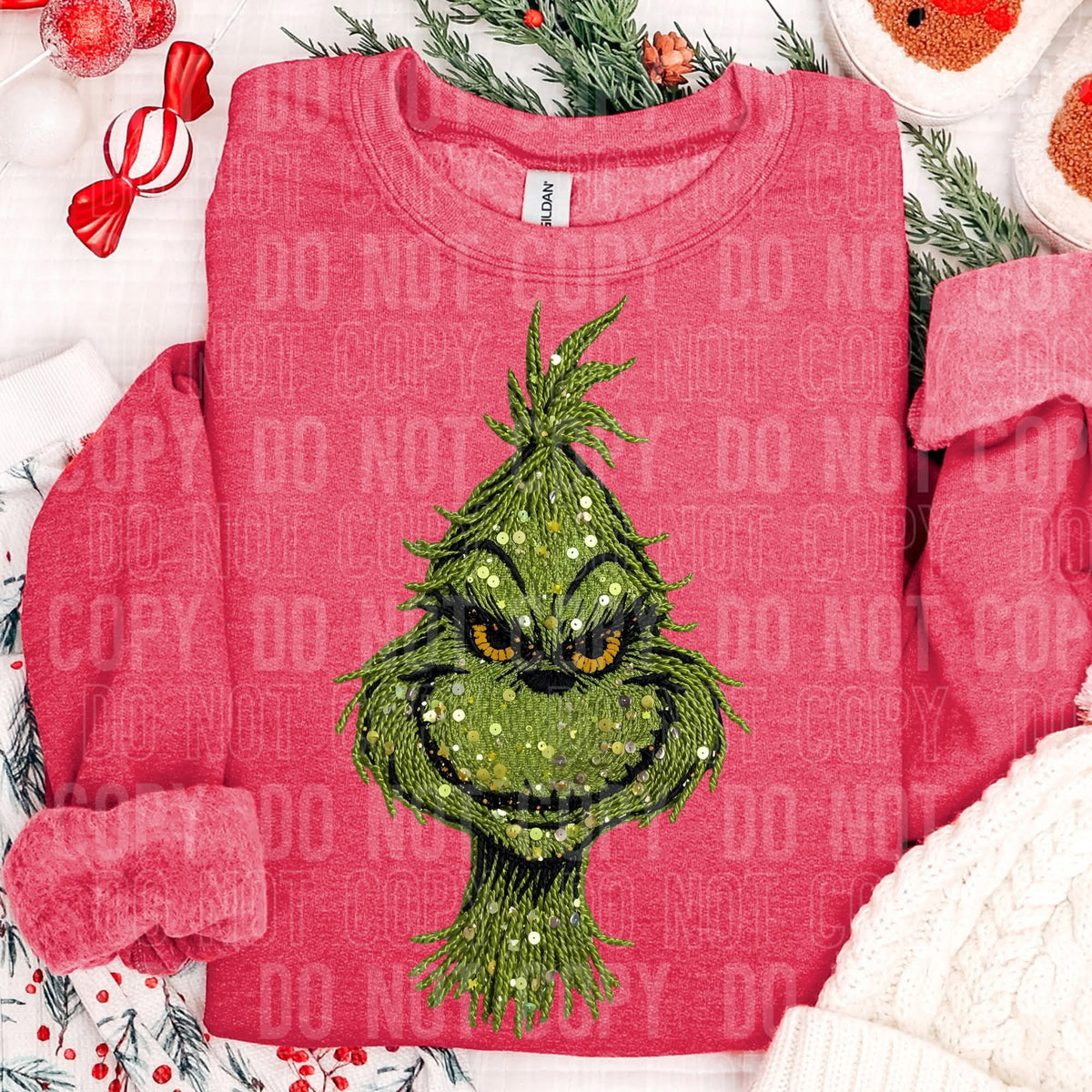 Faux Yarn Green Guy (SBB) DTF transfer