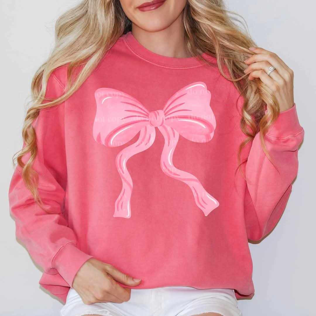 Pink bow (CSC) 77303 DTF transfer