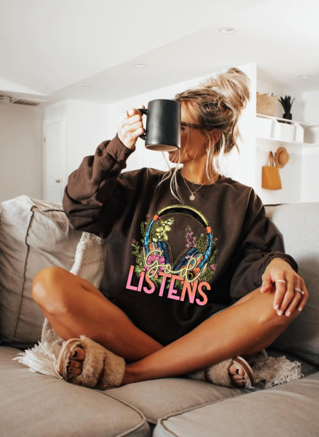 God listens headphones (C’s) 96639 DTF transfer