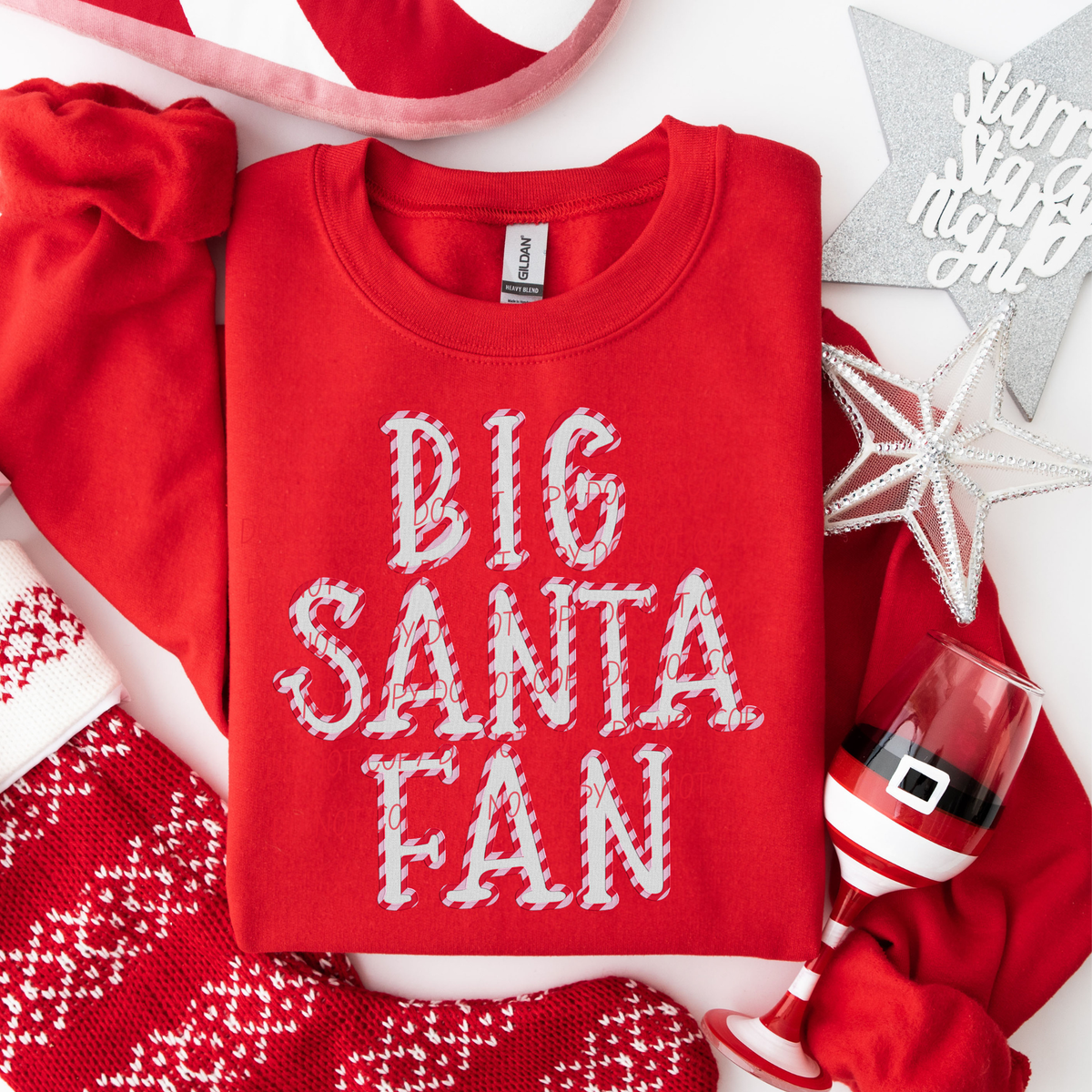 Big Santa Fan (CITY)DTF Transfer