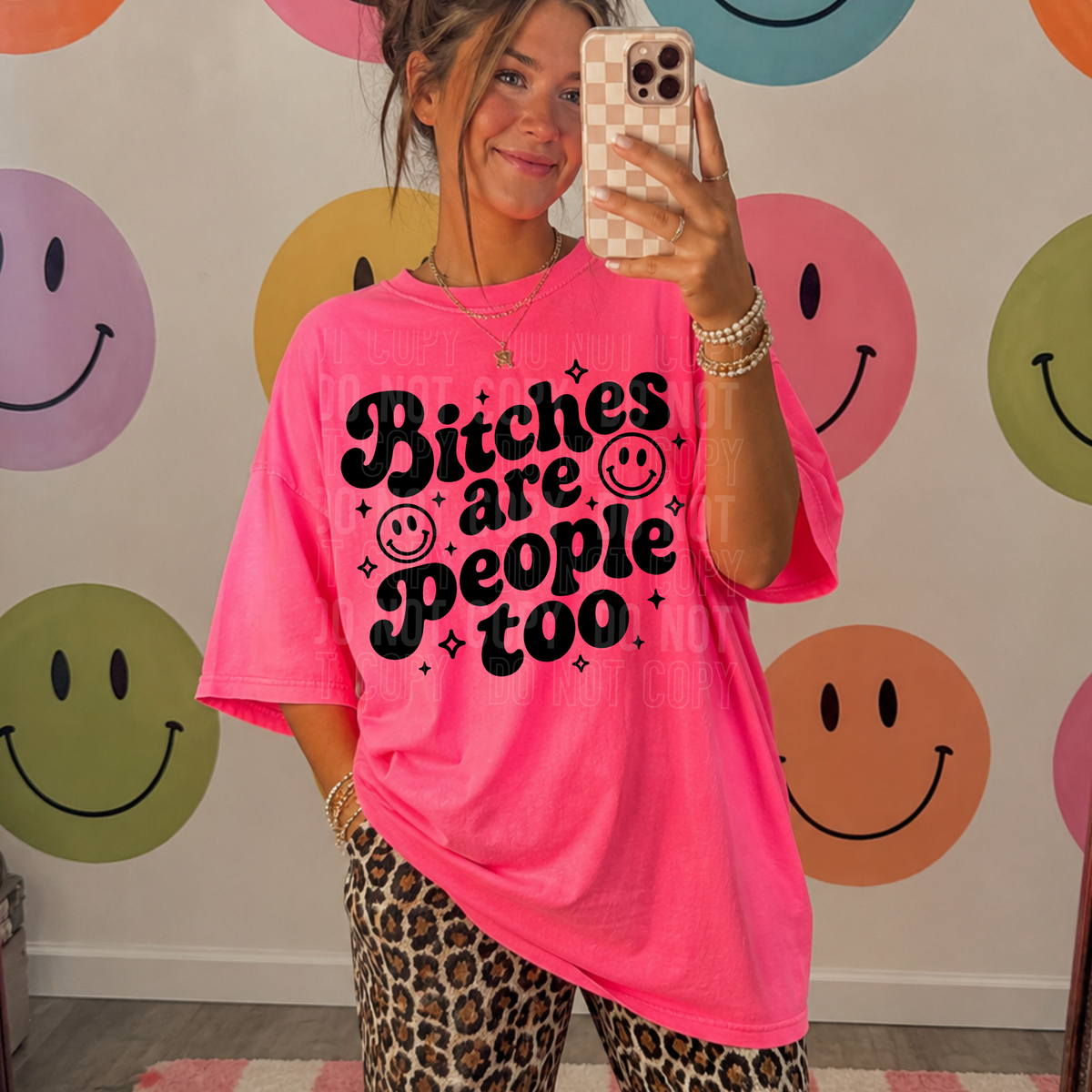 Bitches are people too BLACK (SBB) DTF Transfer