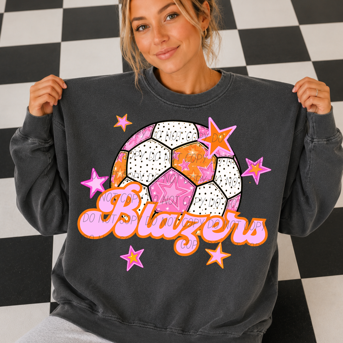 Blazers pink soccer (City) DTF transfer