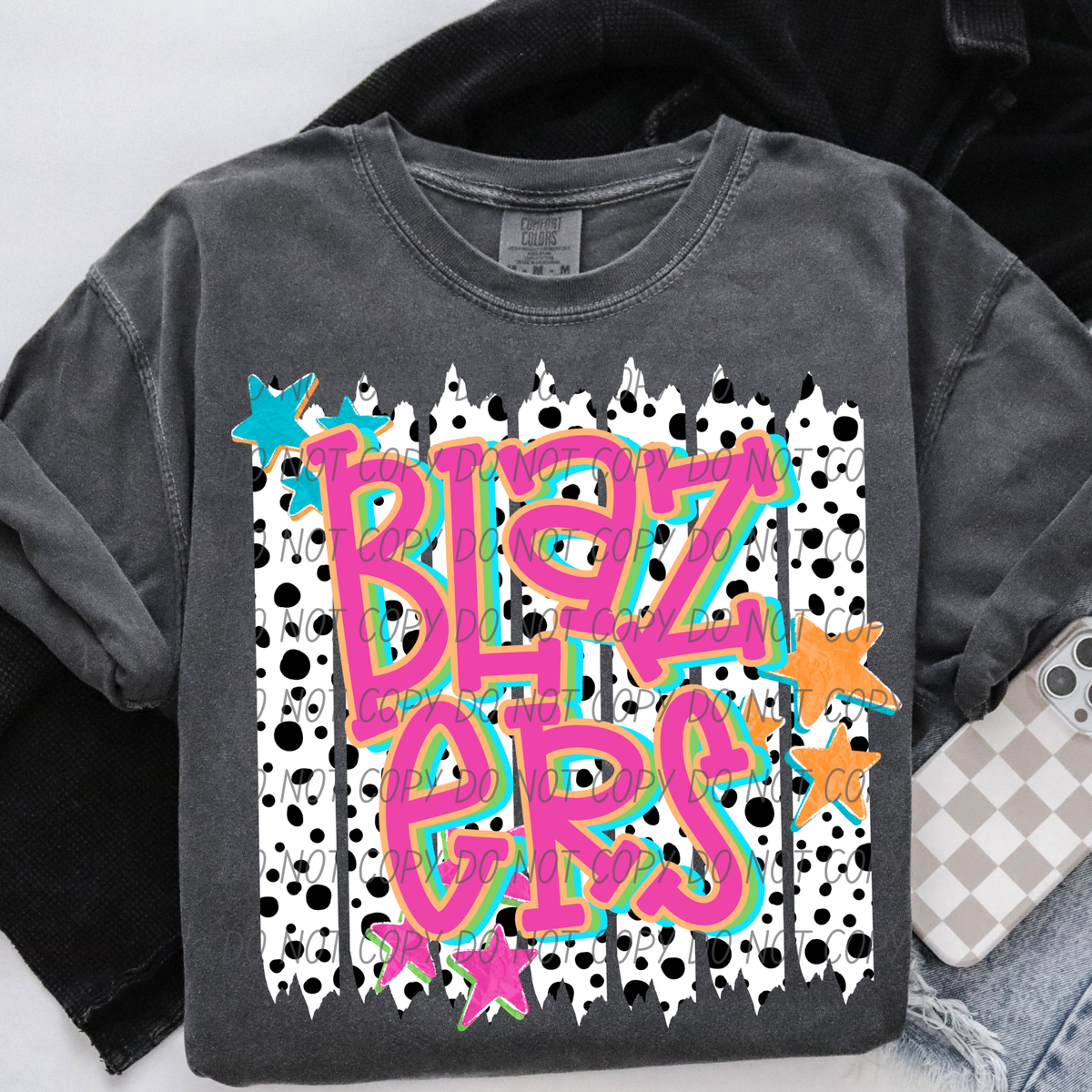 blazers lotty dotty (City) DTF transfer