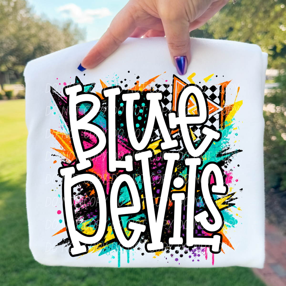 Blue devils totally tubular (City) DTF Transfer