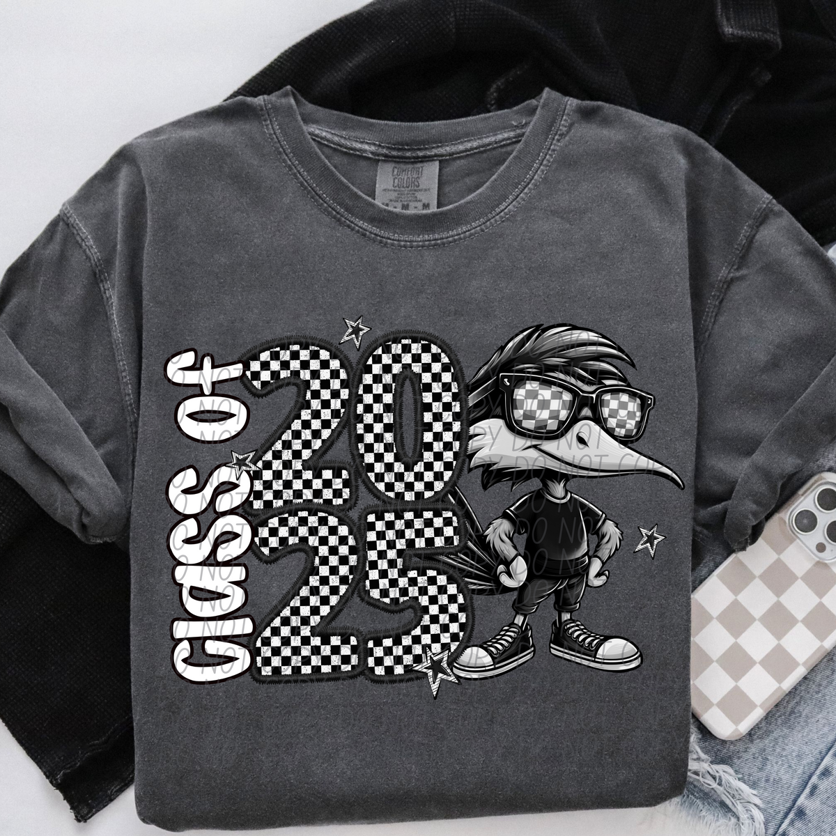 Class of 2025 Checkered Bluejay (CITY) DTF transfer