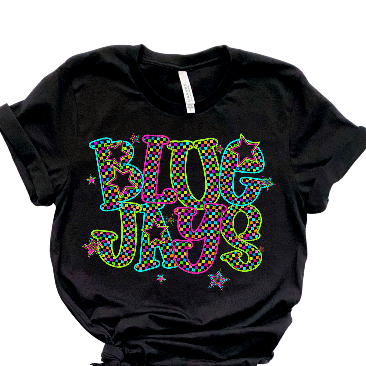 Bluejays Neon Stars (City) 100767 DTF transfer