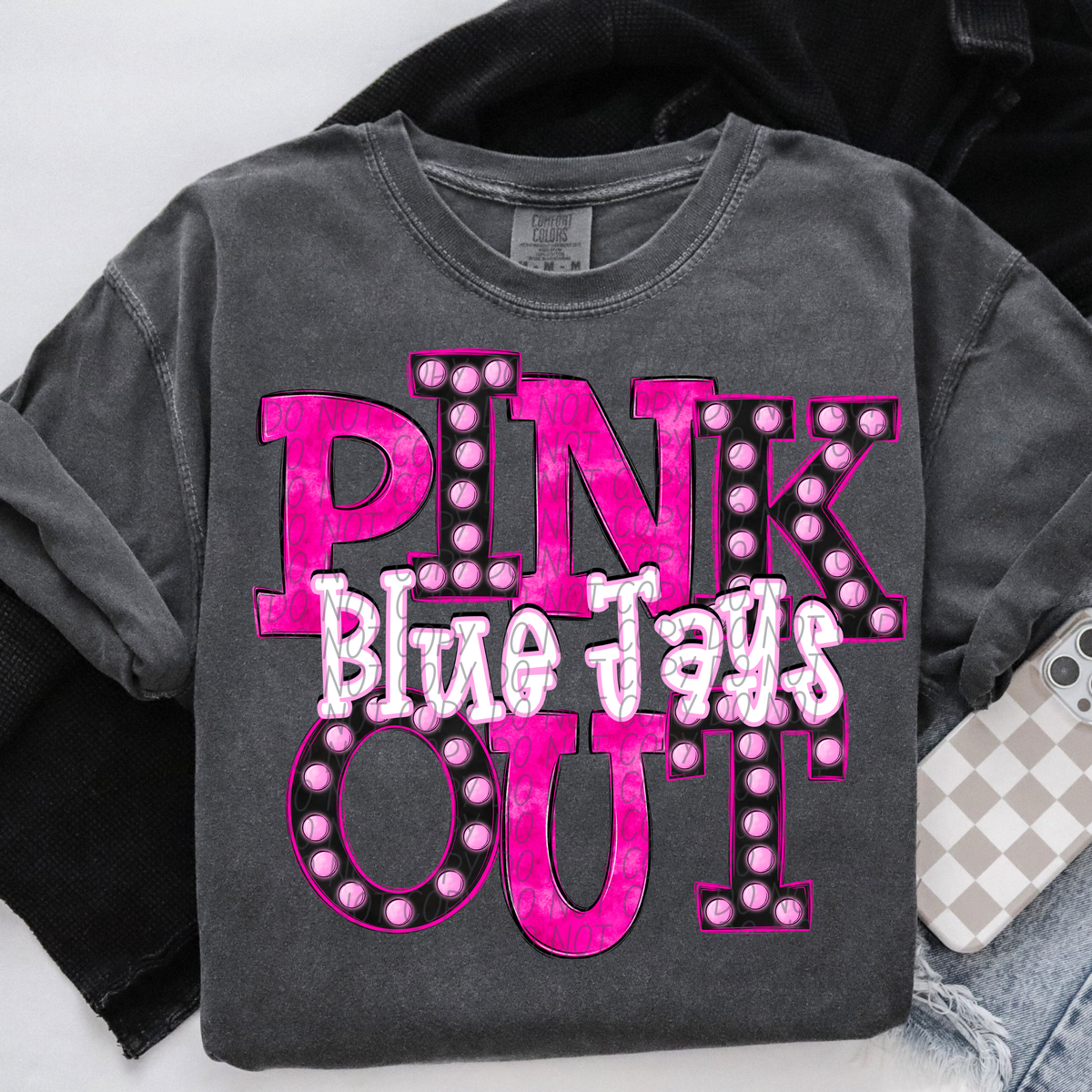 Blue Jays Pink Out Marquee (City) 112980 DTF transfer