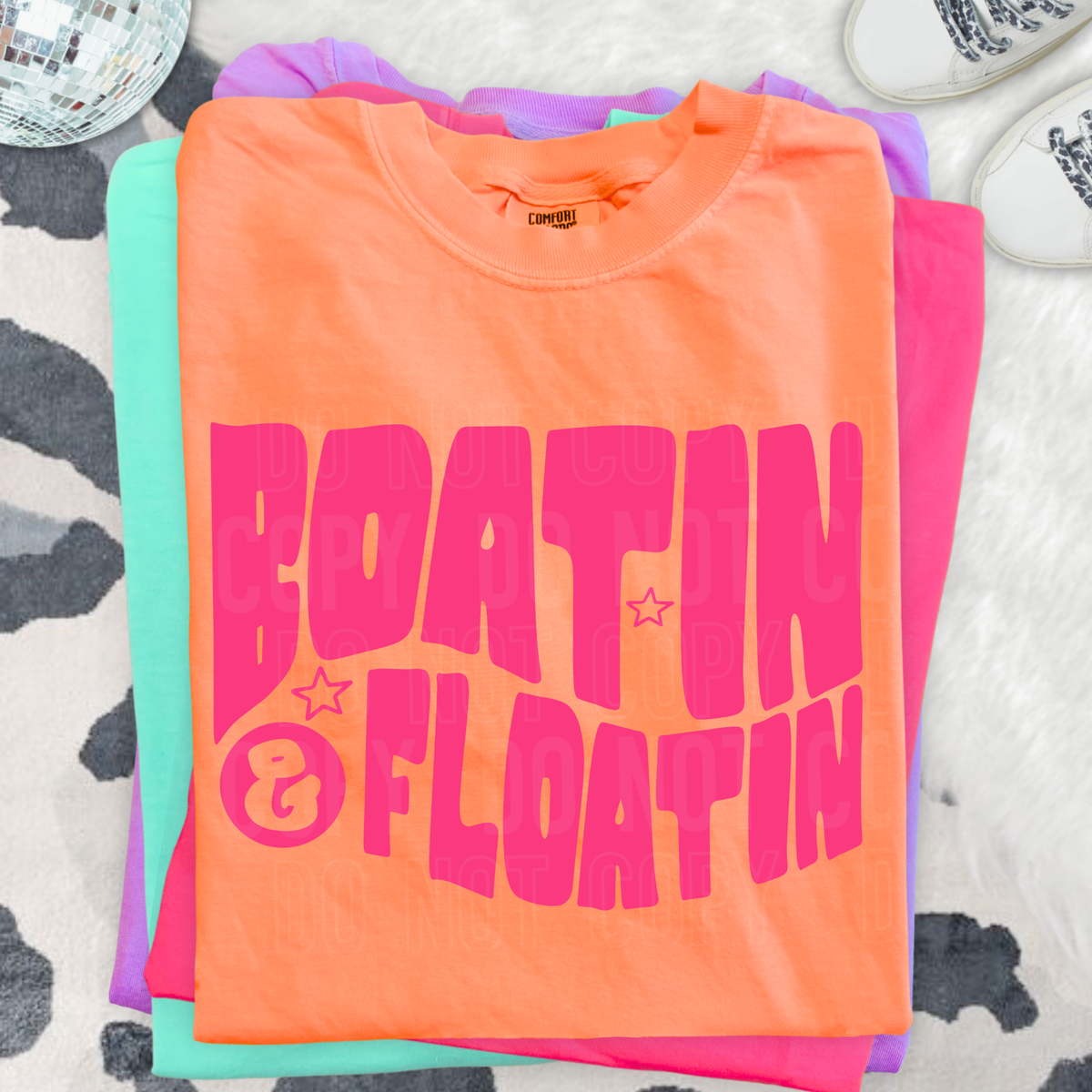 Boatin & floating HOT PINK (SBB) DTF Transfer