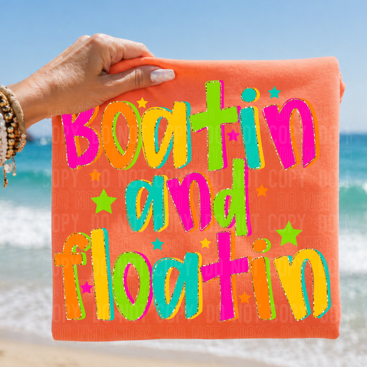 Boatin' and floatin' colorful (SBB) DTF Transfer