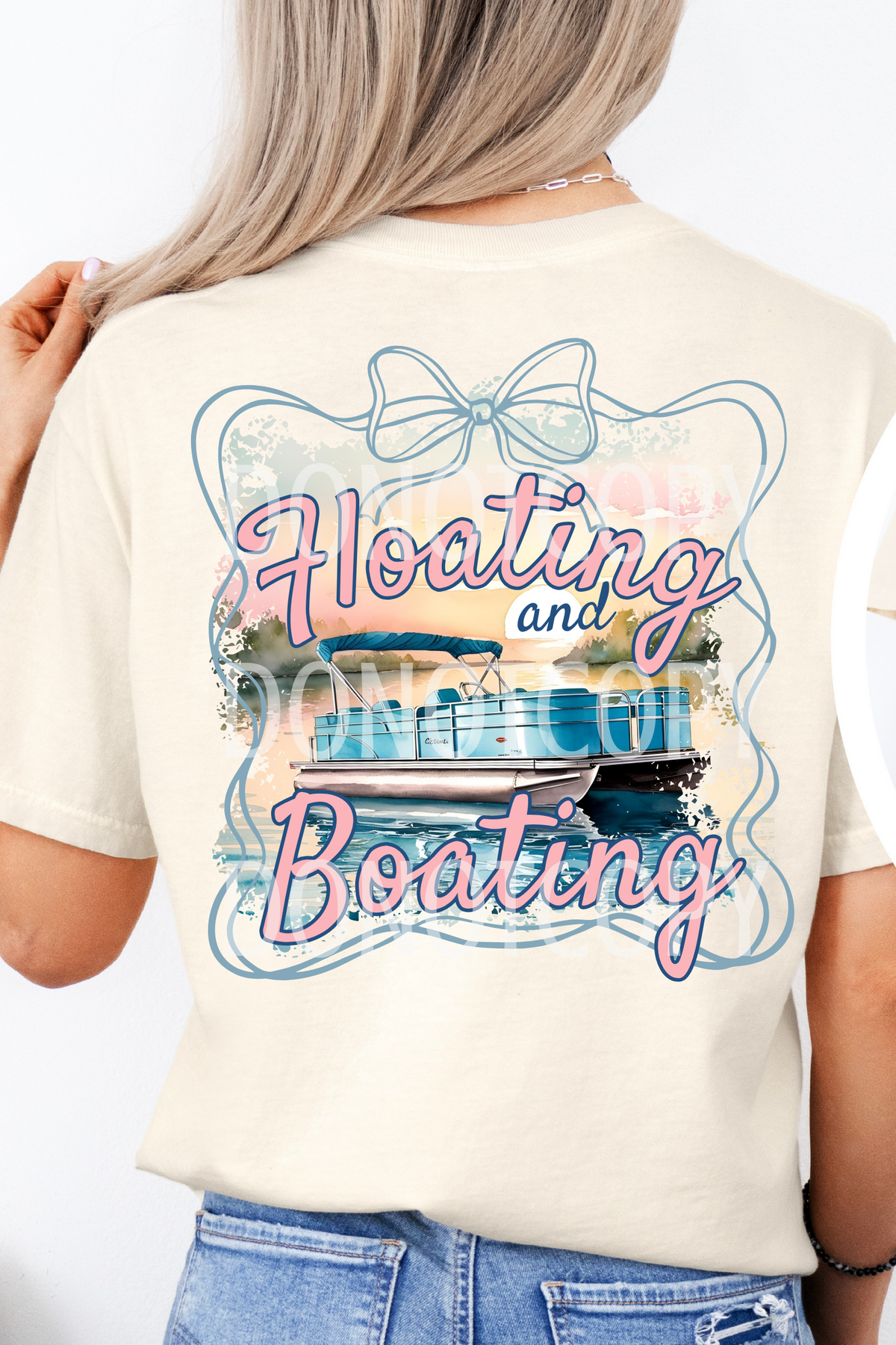 Boating and floating pontoon BACK (CSG) 105059 DTF transfer