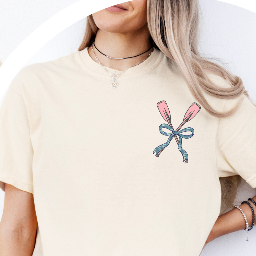 Paddles with bow POCKET (CSG) 105060 DTF transfer