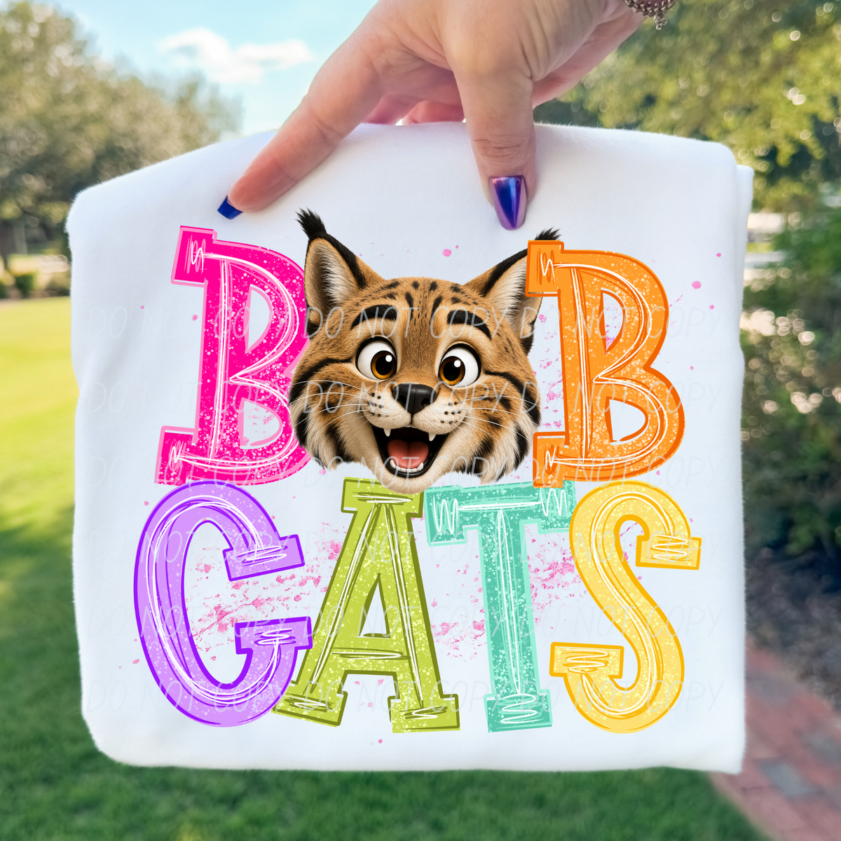 bobcats happy little mascots (city) DTF transfer