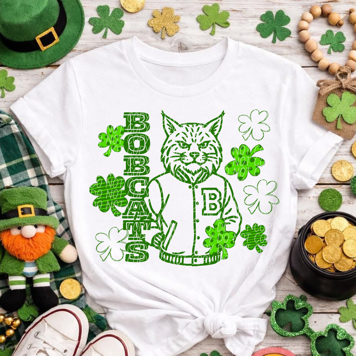 Letterman Clover Bobcats (City) DTF transfer