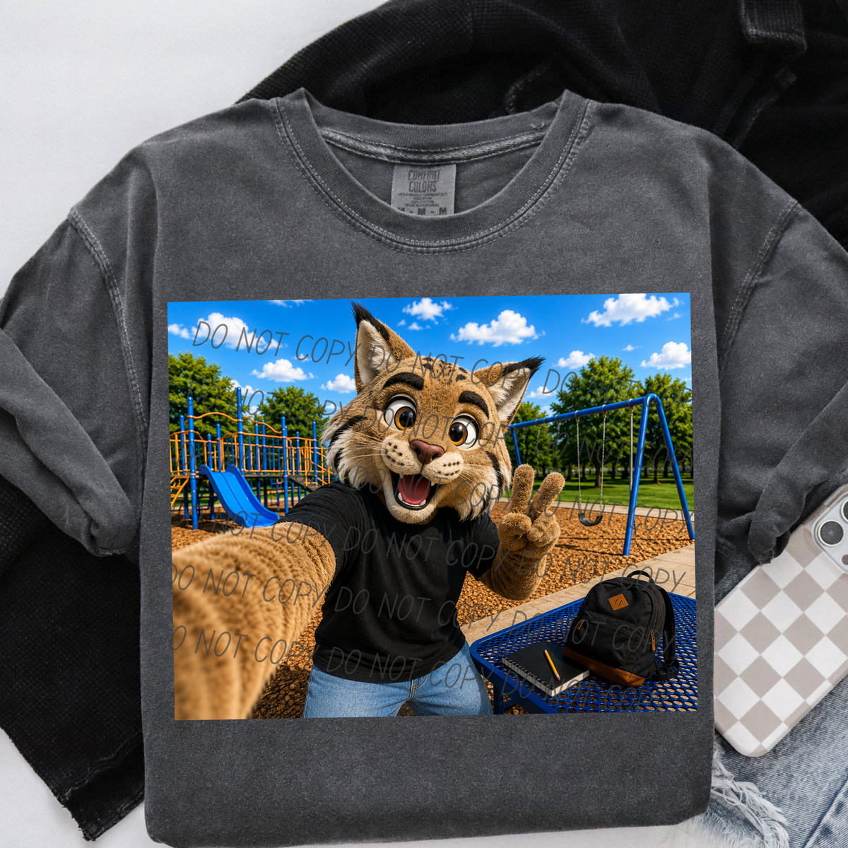 Wildcat Recess Mascot (City) DTF transfer