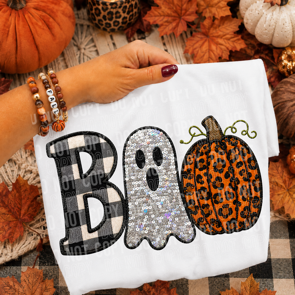 Boo ghost pumpkin (SBB) DTF Transfer
