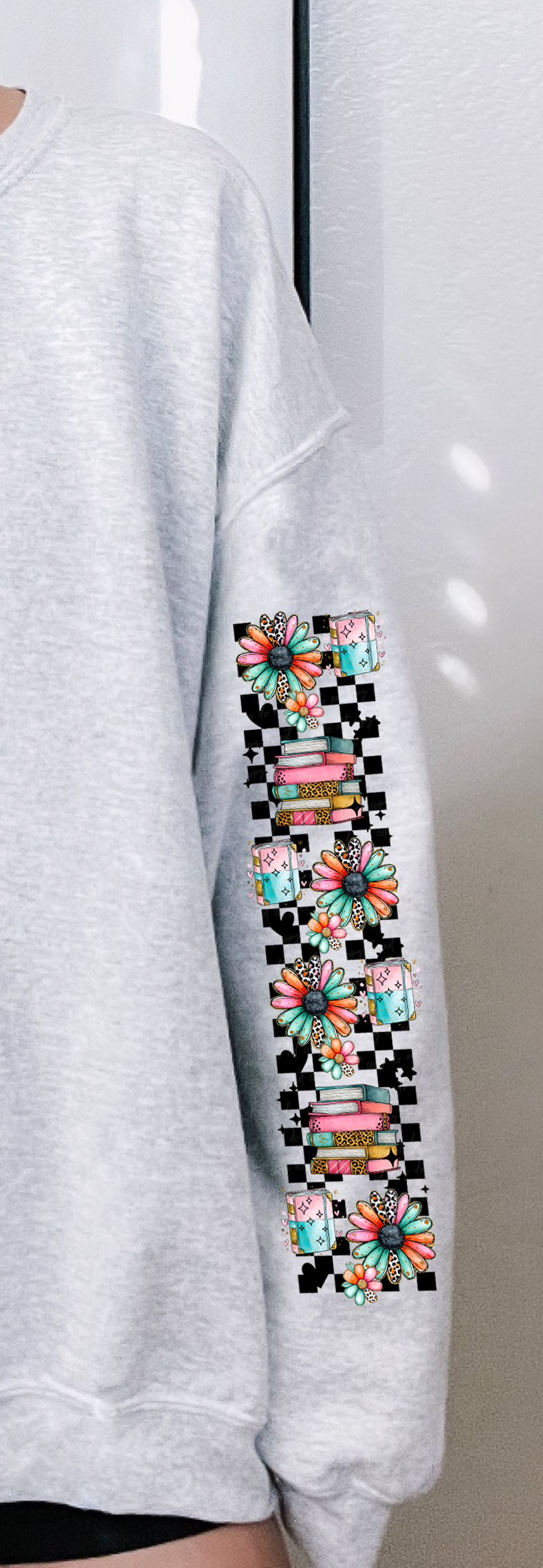 Book Club Baddie Sleeve Print 117358 DTF TRANSFER