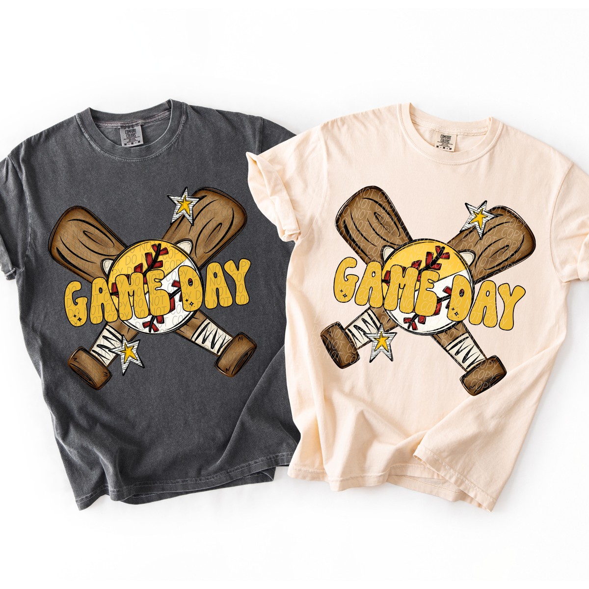 Baseball/Softball Game Day YELLOW (City) DTF Transfer