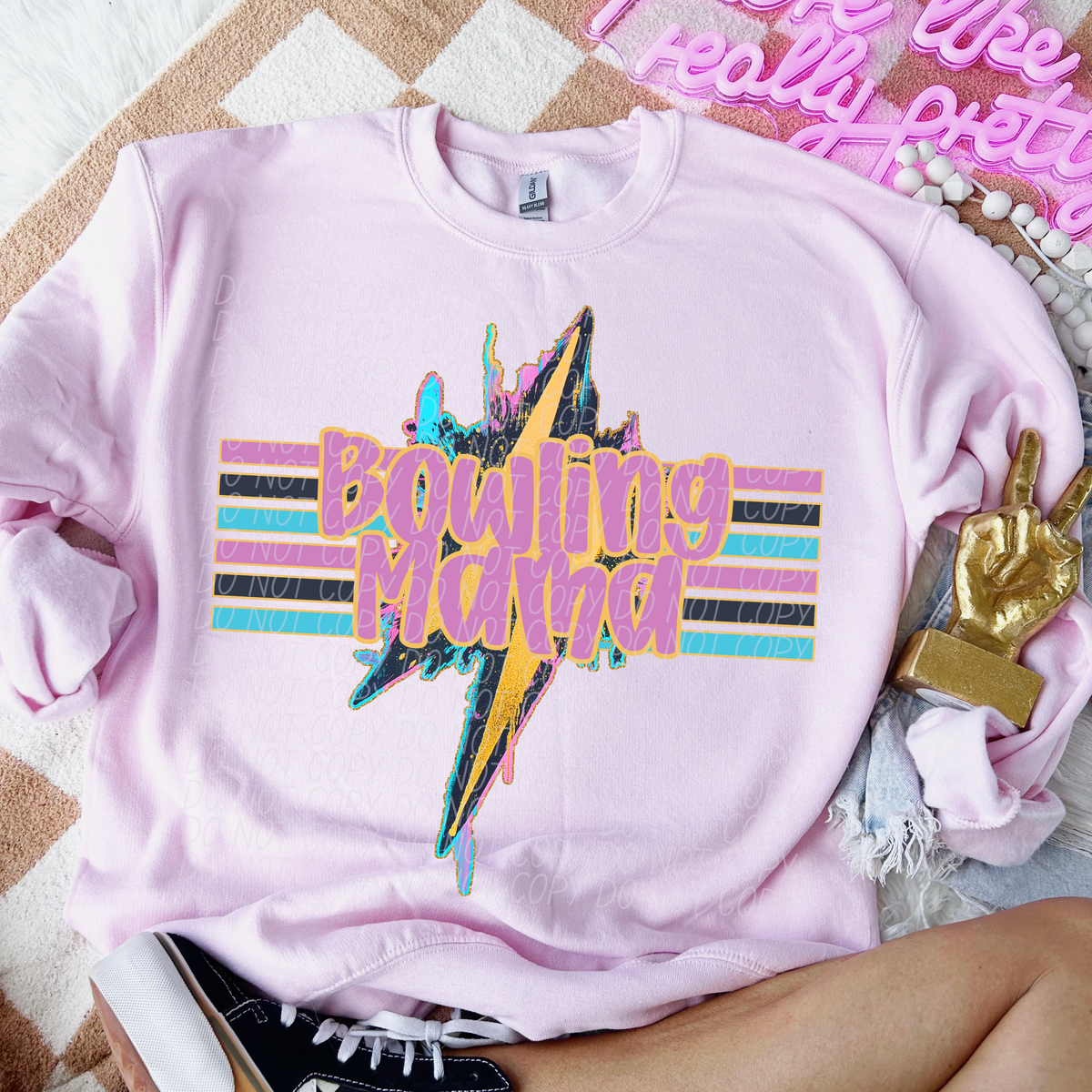 Geode Bolt Bowling Mama (CITY) DTF transfer