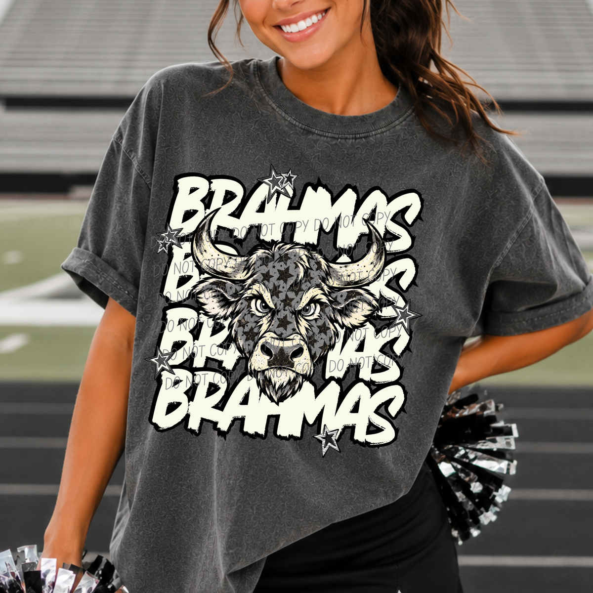 brahmas varsity after dark (city) DTF Transfer