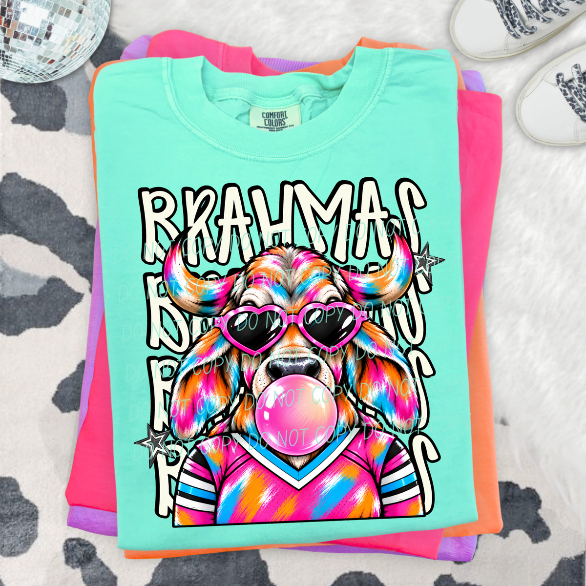 brahmas pretty little rebels mascot (city) DTF Transfer