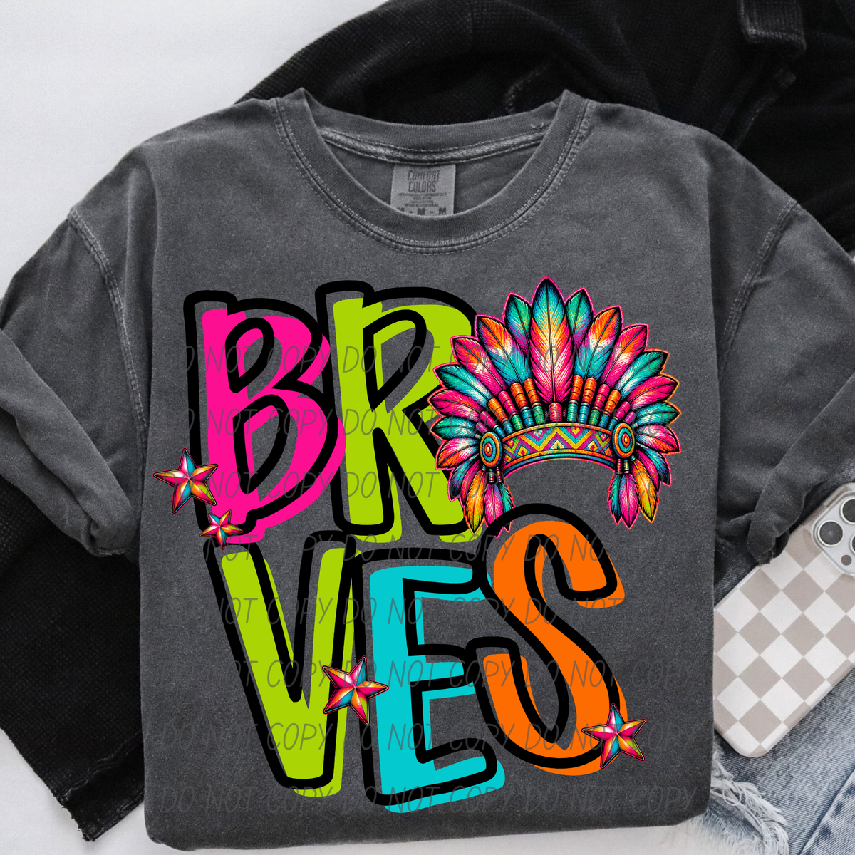 Braves Friday night neon (City) DTF Transfer