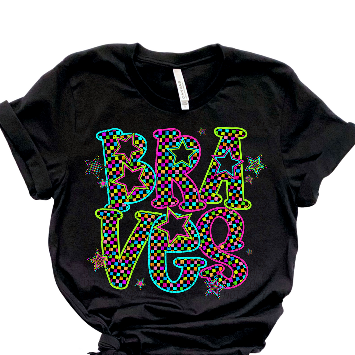 Braves Neon Stars (City) 100768 DTF transfer