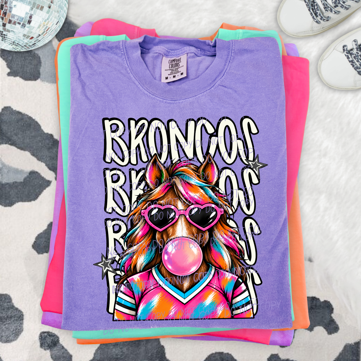 broncos pretty little rebels mascot (city) DTF Transfer