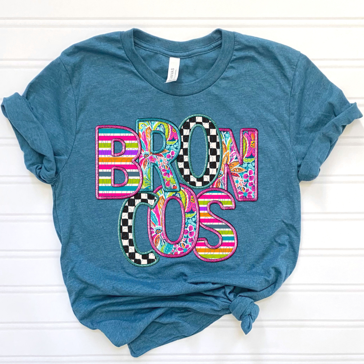 BRONCOS bright patterns (CITY) DTF transfer