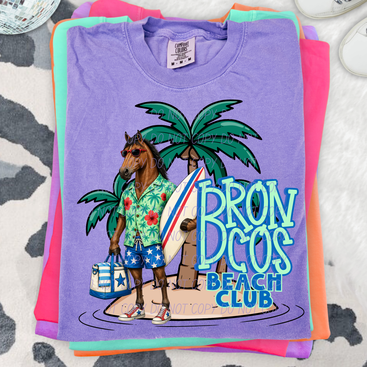 Broncos brown beach club (City) DTF transfer