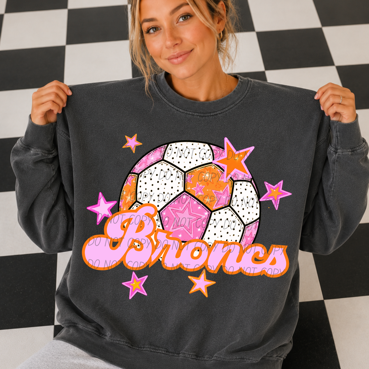 Broncs pink soccer (City) DTF transfer