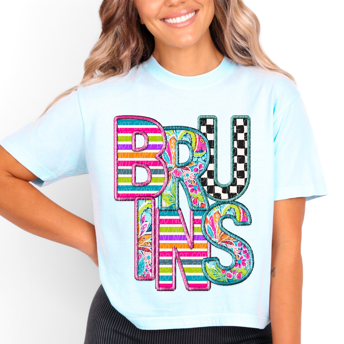 BRUINS bright patterns (CITY) DTF transfer