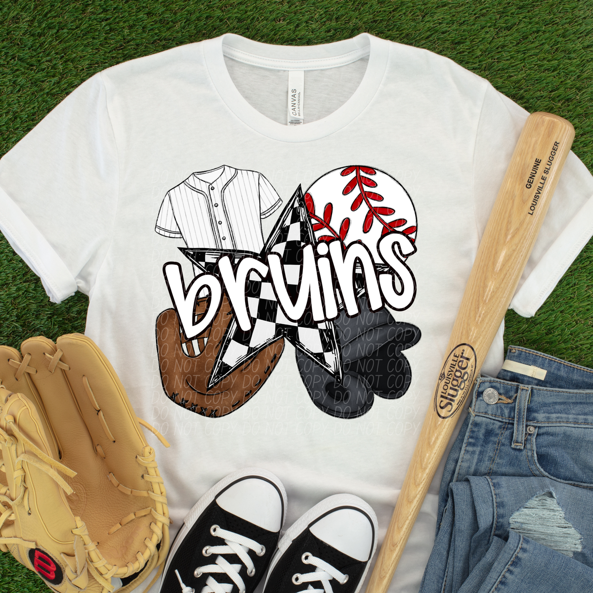 Baseball items BRUINS (CITY) DTF transfer
