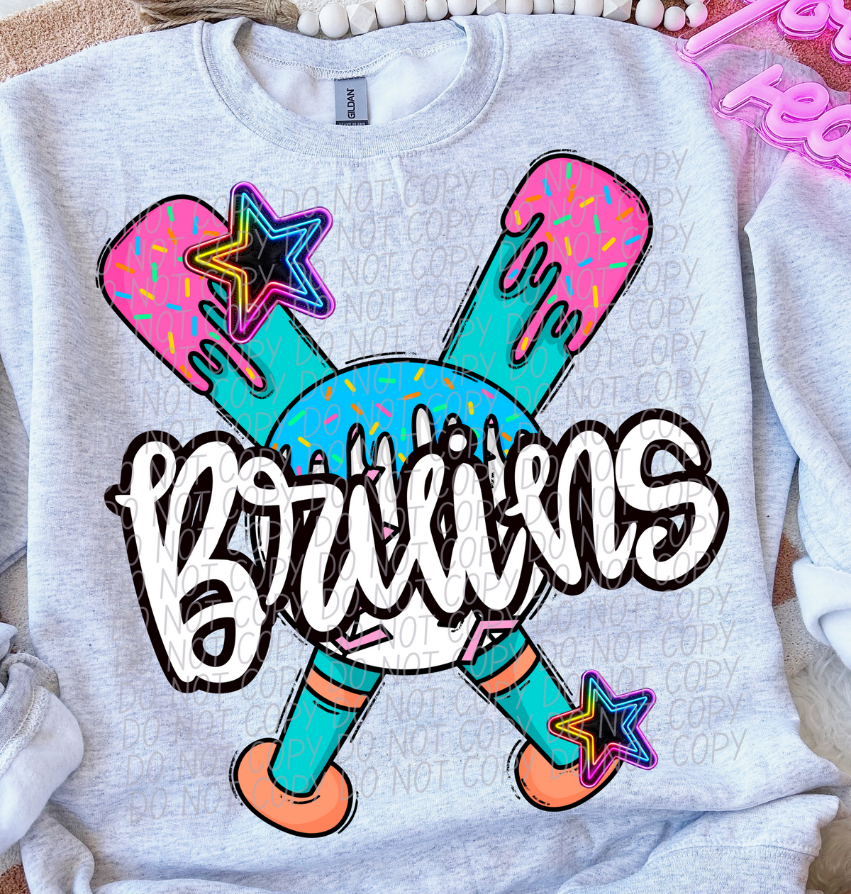 Dripping baseball Bruins (CITY) DTF transfer